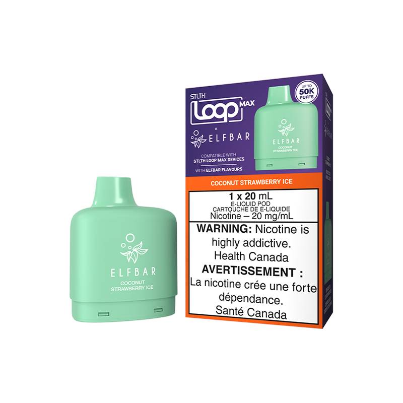 STLTH-LOOP-MAX-X-ELFBAR-POD-PACK-COCONUT-STRAWBERRY-ICE